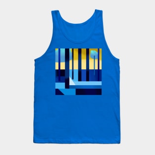 Abstract Forest Tank Top